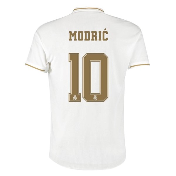 Camiseta Real Madrid NO.10 Modric Primera equipo 2019-20 Blanco
